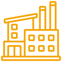 Industrial plant monitoring icon