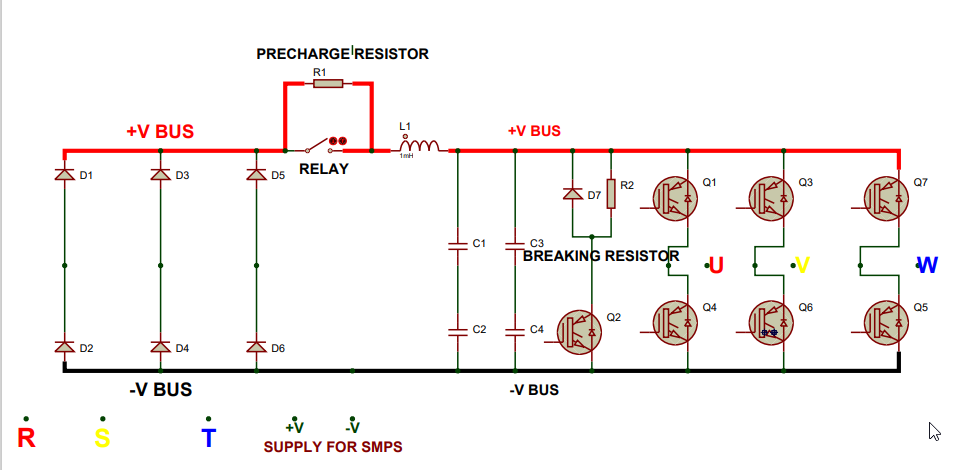 Circuit Diagram of AC VFD System