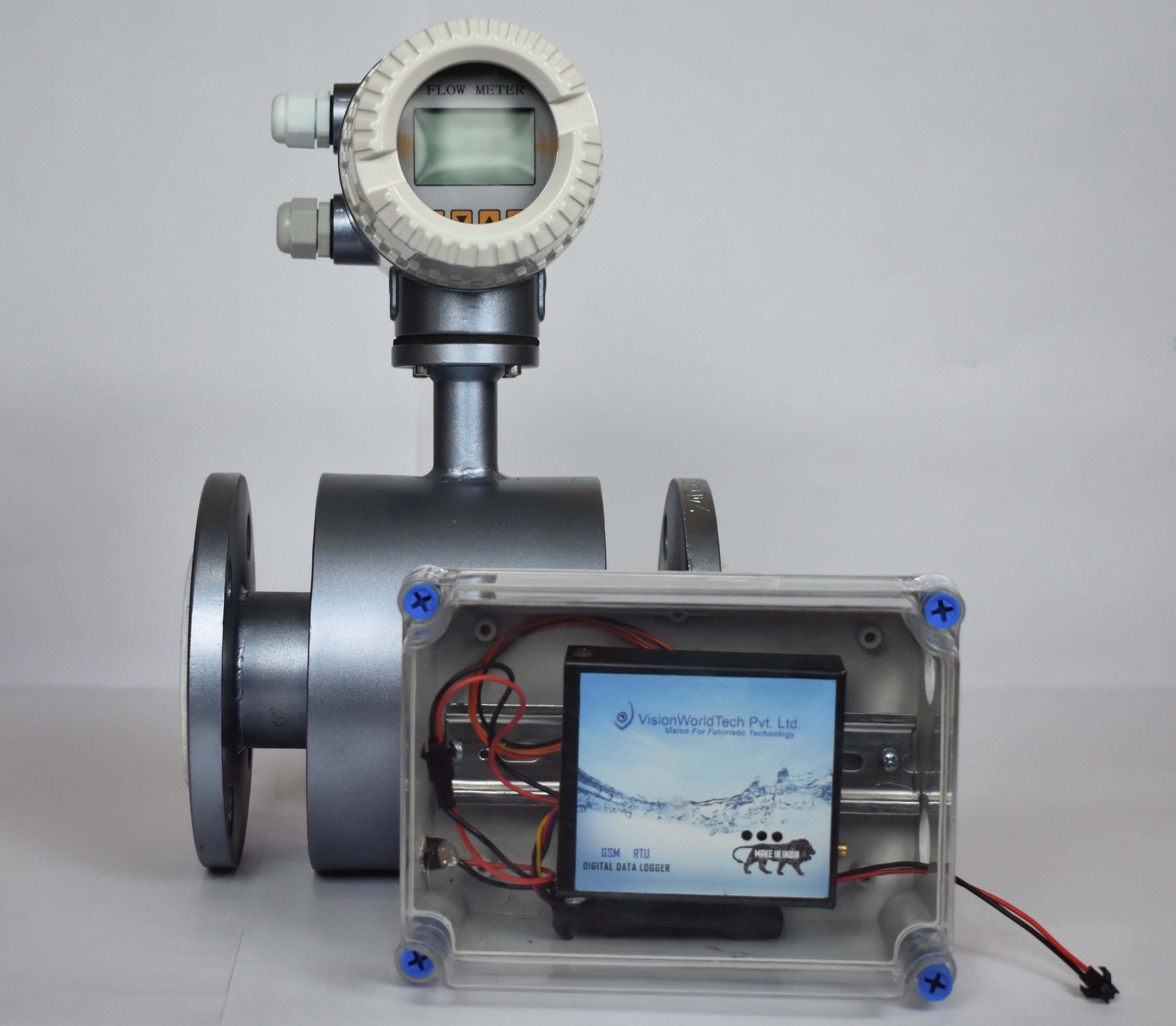 Electromagnetic flow meter with Telemetry