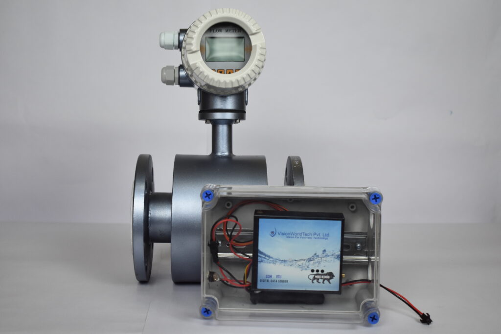 Electromagnetic flow meter with Telemetry