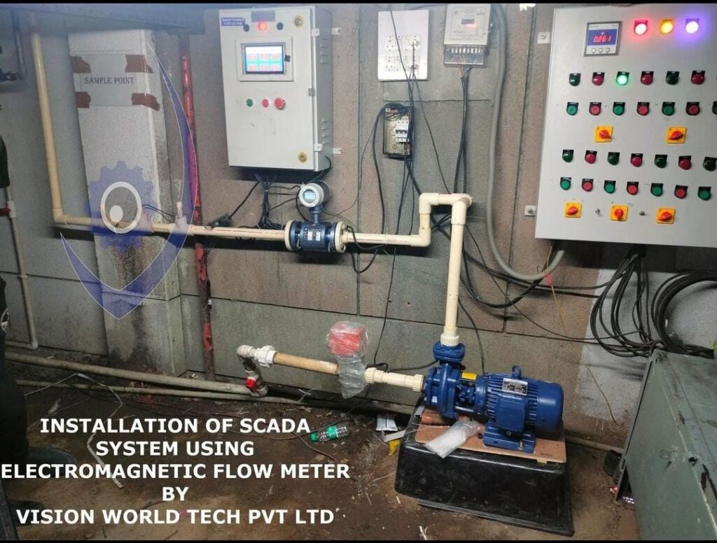 Flow meter panel working