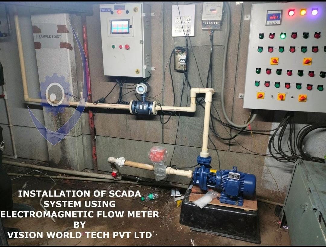 Flow meter panel working