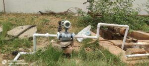 Digital water meter installation