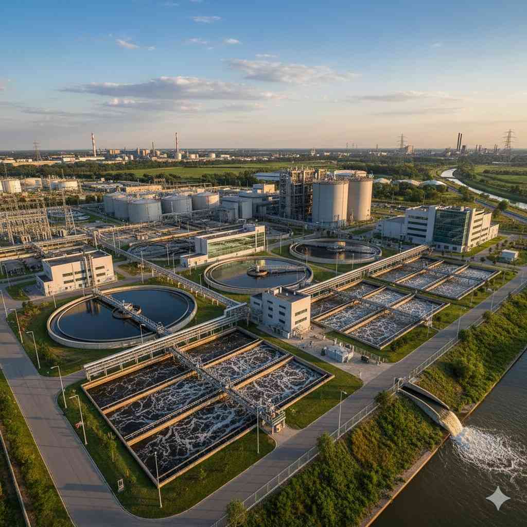 Compact STP plant installed by Vision World Tech Pvt. Ltd. in Gurgaon, ensuring efficient wastewater recycling and CPCB compliance.