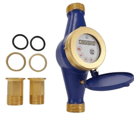 Woltman type water meter for accurate flow measurement in India