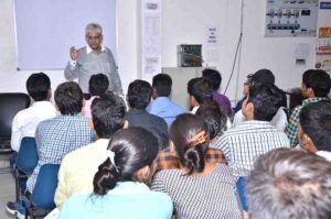 Training class on flow meter installation, telemetry systems, and industrial 